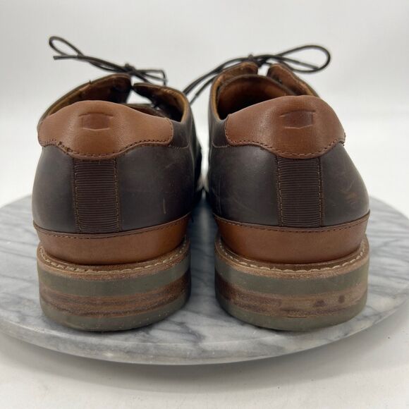 Florsheim Mens 12 Shoe Brown Leather Highland Plain Toe Oxford Preppy Dress main image 11